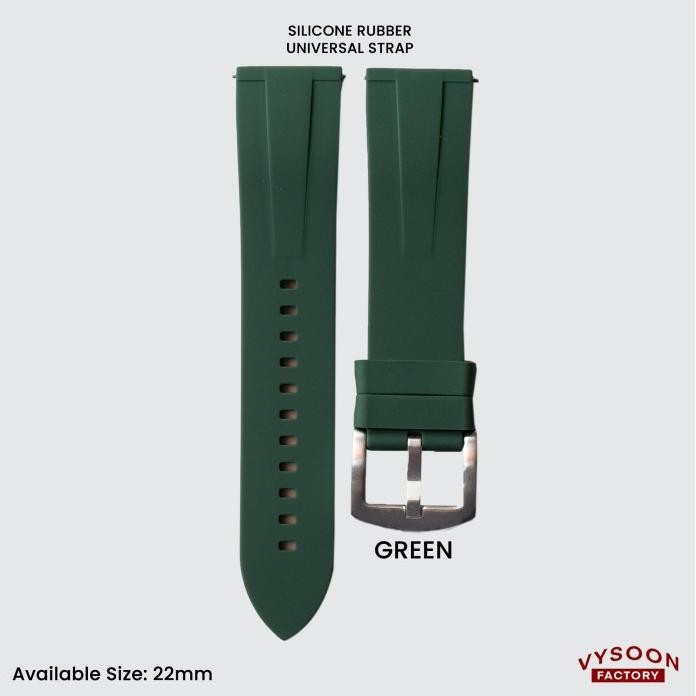 TALI KARET RUBBER STRAP SOFT SILICONE SEIKO DIVER BUCKLE STRAP 22MM