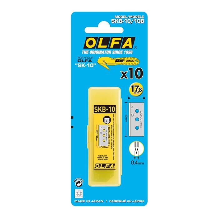 

Olfa Refill Cutter Skb-10/10B (10 Pcs/Pack) Spare Blade For Sk-10