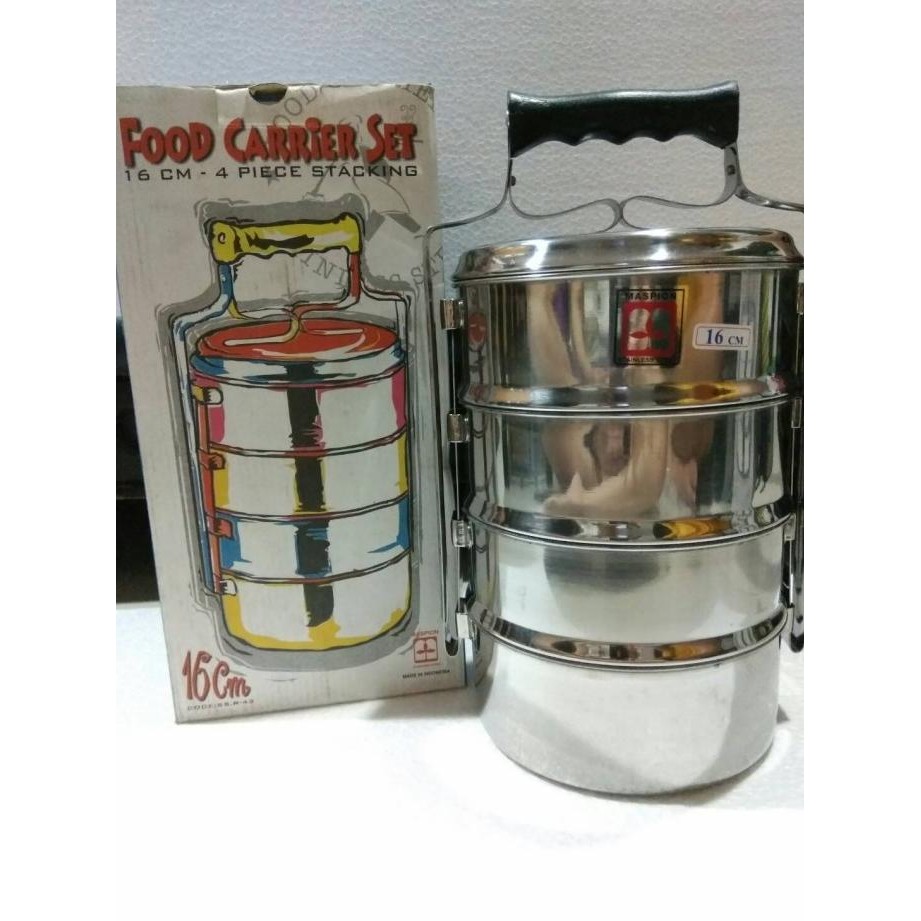 MASPION RANTANG STAINLESS SUSUN 4 / RANTANG 16CM