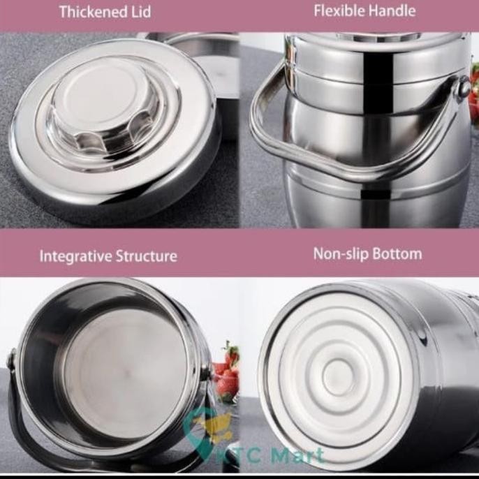 RANTANG TUNGGAL 2LITER / RANTANG STAINLESS STEELL / BEKAL / HANDPAN