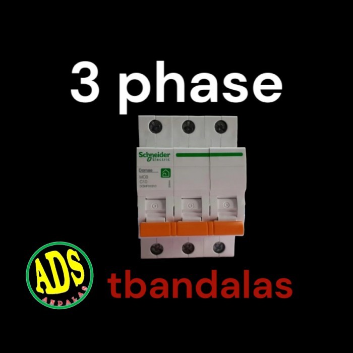 TERBARU - Mcb 3 Phase Schneider Merlin Gerin 6a 10a 16a 20a 25a 32a 40a 50a 63a