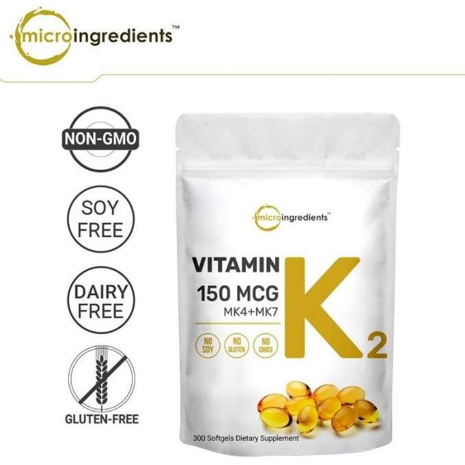 TERMURAH Microingredients Vitamin K2 150mcg isi 300 softgels