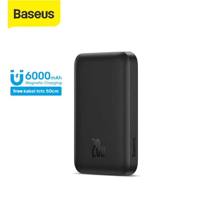 Baseus Power Bank Wireless Magnetic Magsafe Fast Charging 20W 6000mAh