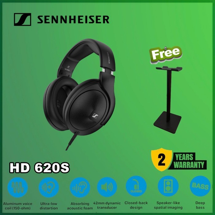 Sennheiser HD 620S Headphone Telinga Terbuka Premium