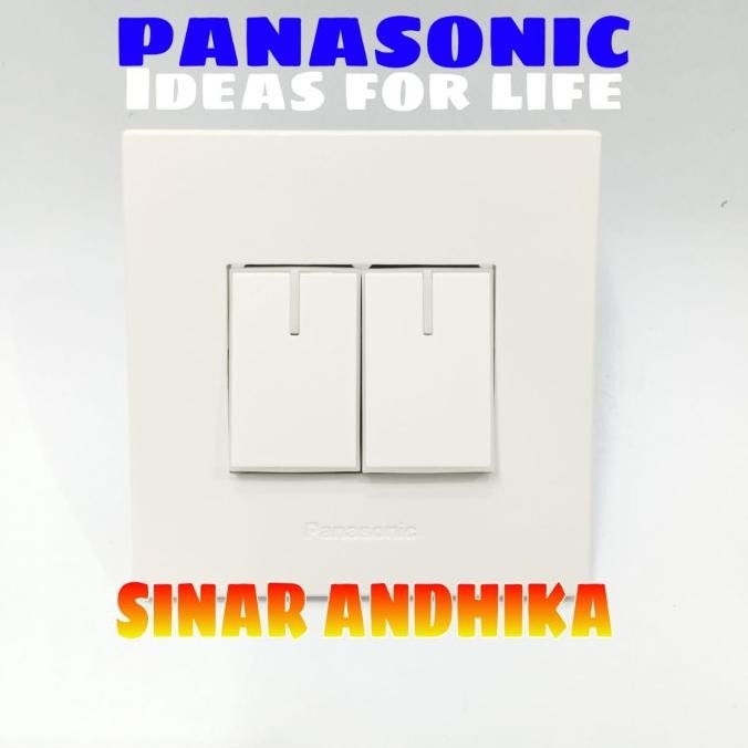 Original Saklar Seri Panasonic Putih Eco B Wesj78029+Wesj5931W