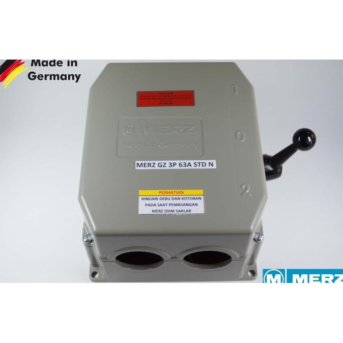 sale merz gz 63a/3p buatan jerman (std n) cos/ohm saklar/handle genset
