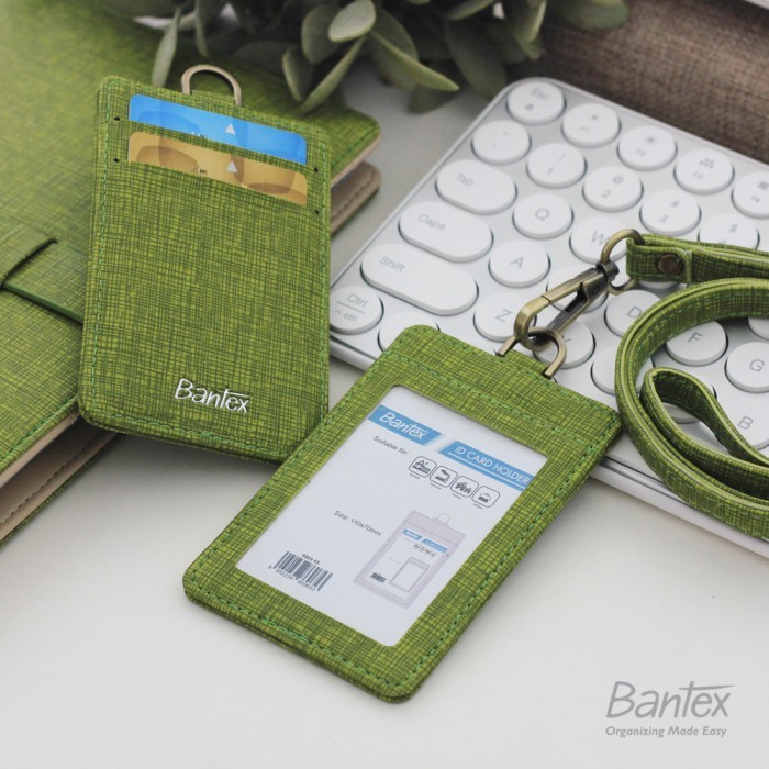 

Sale Bantex Name Tag Id Card Holder Kulit Lime 8869 65 Tali Lanyard