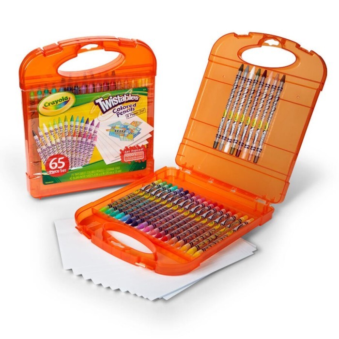 

Crayola Twistable Colored Pencil and Paper Set 65pcs Pensil Warna