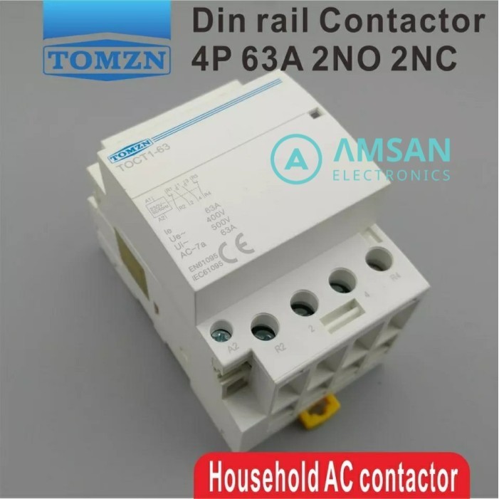 Tomzn Toct1 4P 63A Kontaktor 4No 4Nc 2Nc2No 2No 2Nc 220V