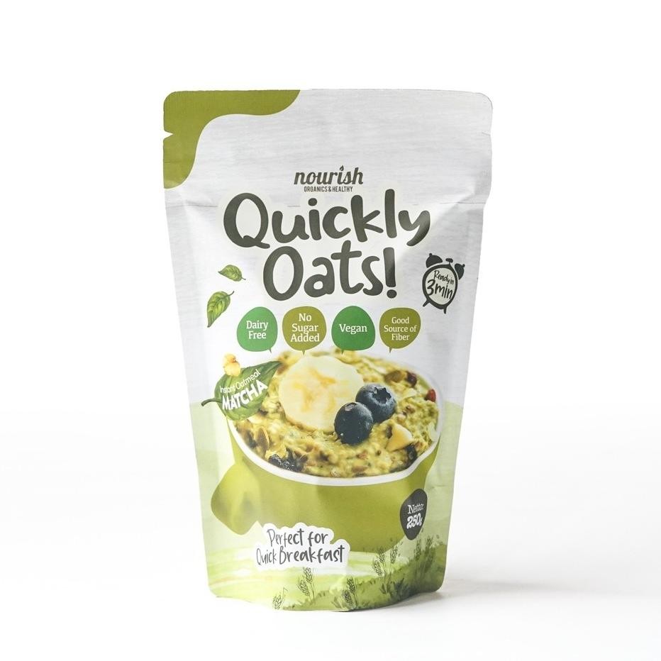 

Quily Oats! Instant Oatmeal Matcha Buy 1 Get 1 Free (250Gr X 2Pc)