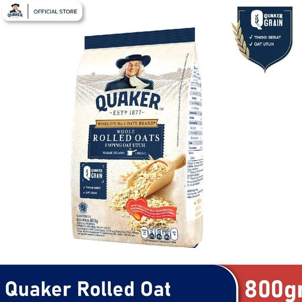 

Quaker Rolled Oats800Gr