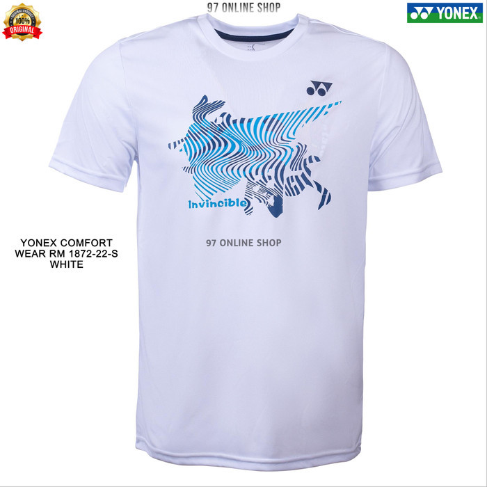 JERSEY / KAOS BADMINTON YONEX COMFORT WEAR 4 RM-S902-1874-22-S-PUTIH