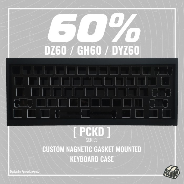 DZ60 / GH60 / DYZ60 Acrylic Gasket Mount Case - PCKD60