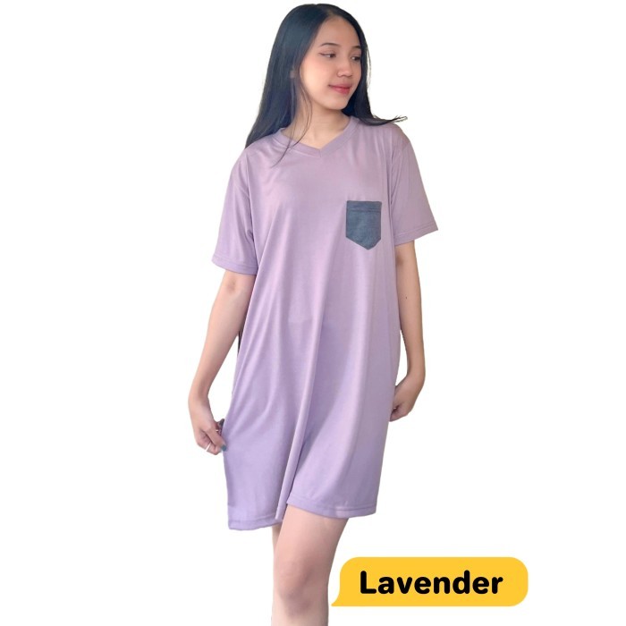 KIRIM HARI INI  Mini Dress Homedress Daster Baju Tidur Wanita Ibu-ibu Remaja Bahan Kaos Polos Kekini