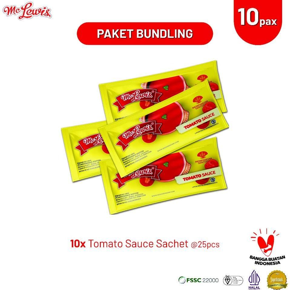 

[Paket Bundle] Mc Lewis Tomato Sauce Sachet 8G X 10 Pa