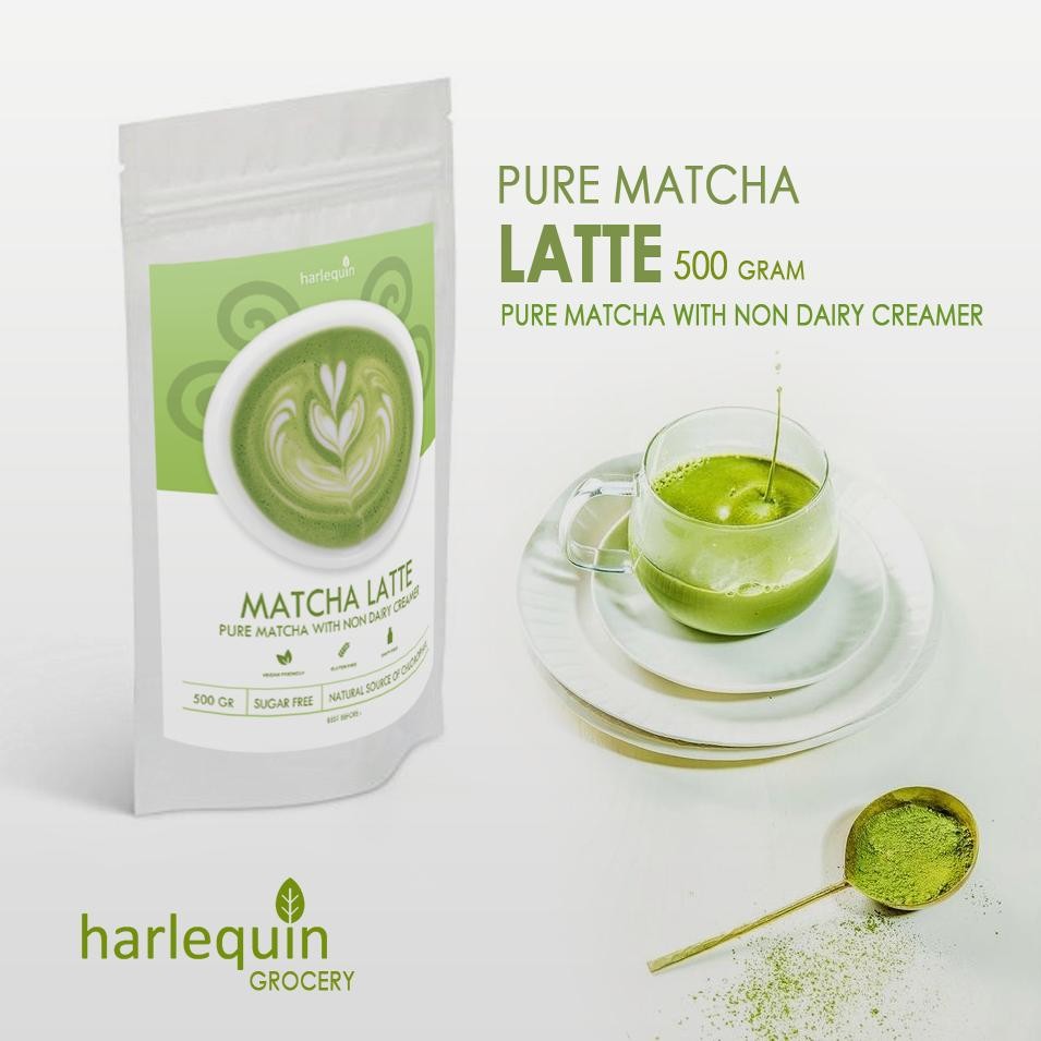 

Matcha Late Powder 500 Gram Bubuk Matcha Late Tanpa Gula Harlequin