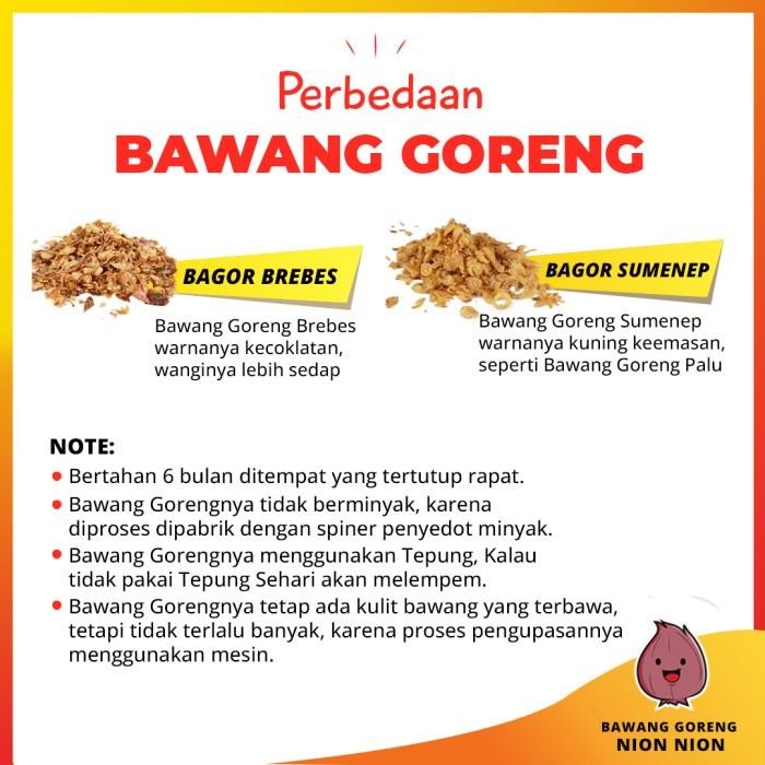 

Bawang Goreng Brebes Renyah Grade A, Bawang Goreng Murah