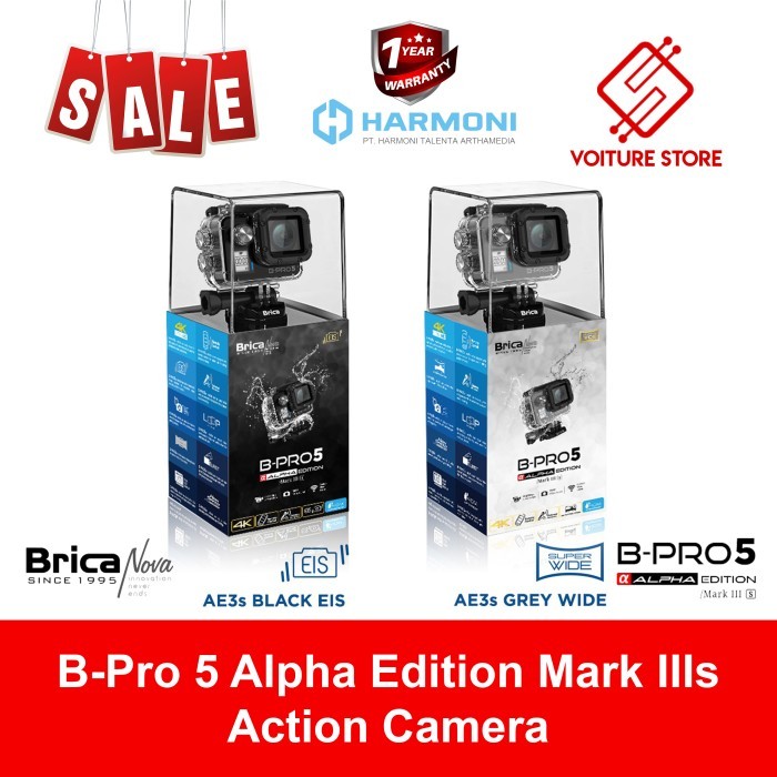 Brica B-Pro 5 BPRO5 Alpha Edition 4K Mark III S AE3S EIS Wide Action Camera