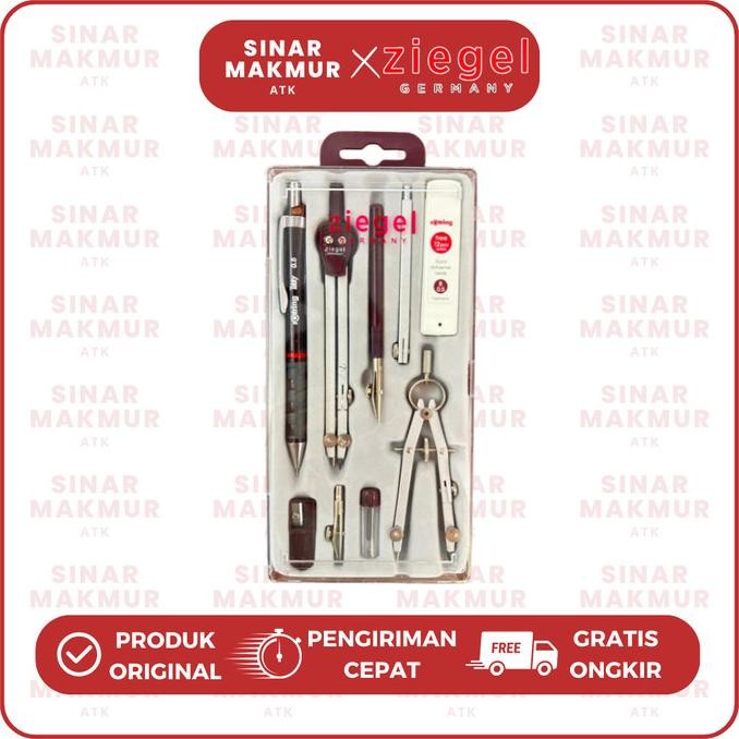 

Compass Set/Jangka Set Isi 3 Rotring Ziegel S03009A (Set)