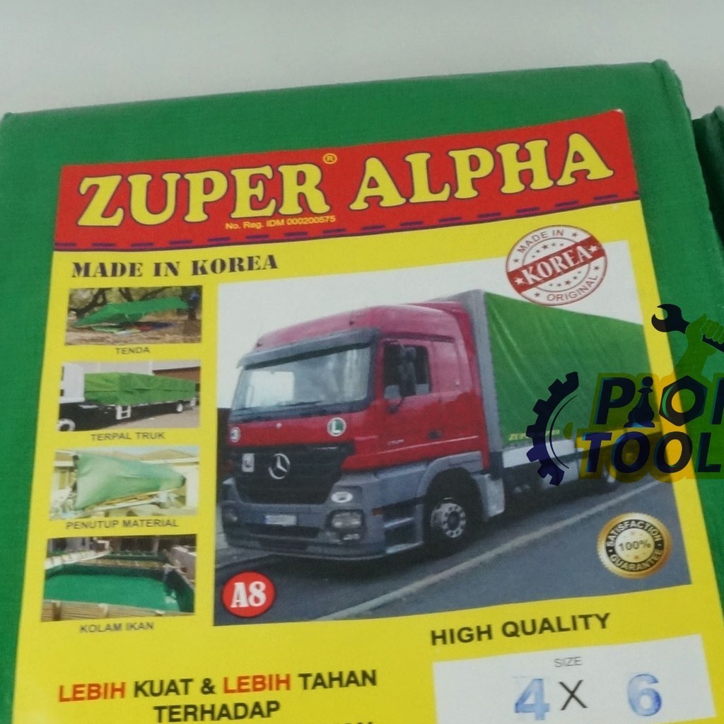 GV604 Terpal A8 4x6 meter Zuper Alpha Terpaulin Terpal Korea Terpal plastik Terpal kolam Terpal