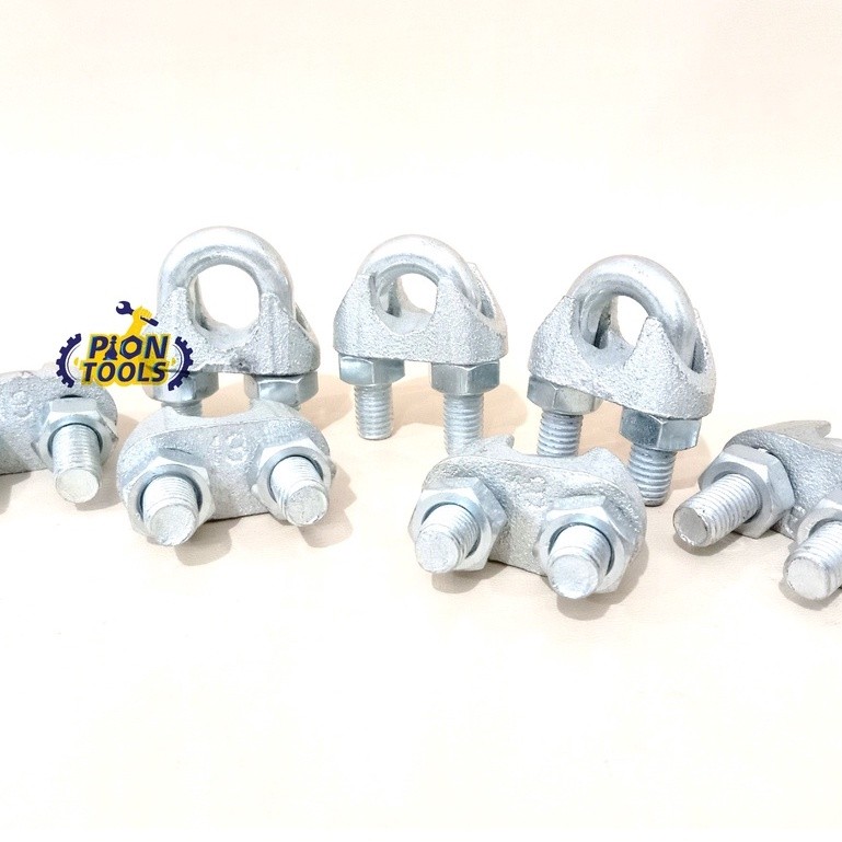 ZC75 Klem seling 12 mm (1/2") Steel Wire clip Klem kawat seling Kuku macan Klem kabel seling OBRAL