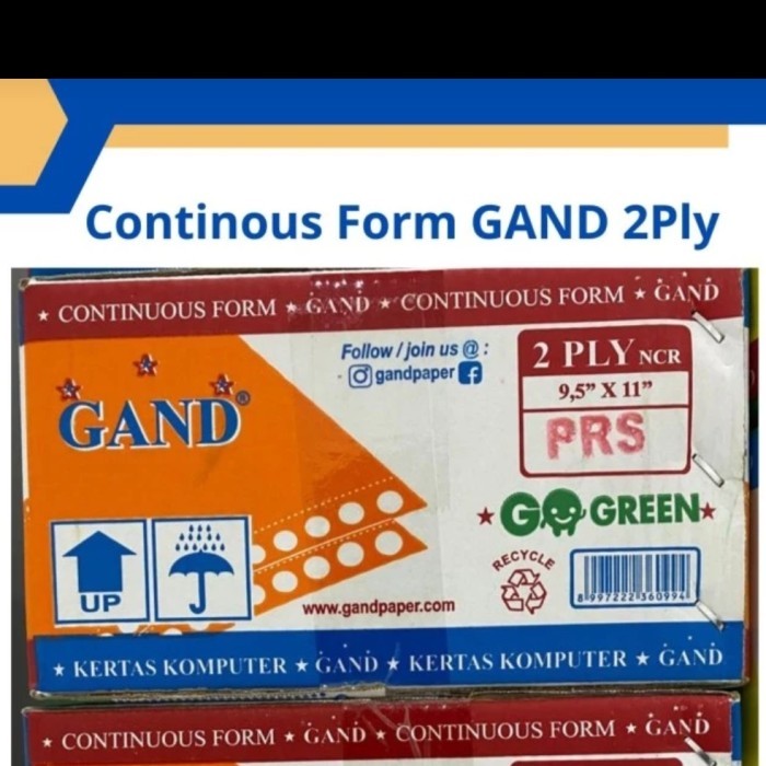 

kertas continuous form 2 ply 9.5 x 11 warna promo murah
