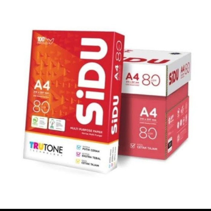 

KERTAS HVS A4 SINAR DUNIA 80GR PER DUS(5RIM)