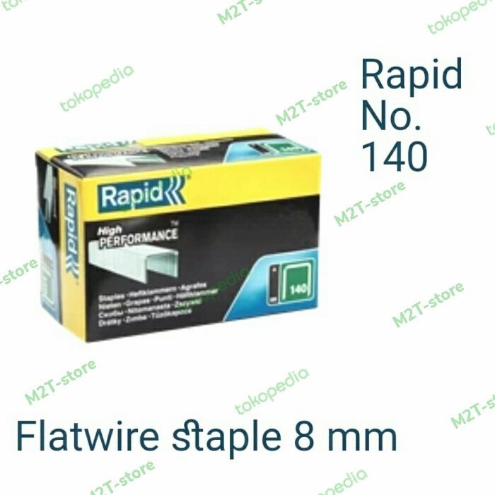 

Isi Staples No.140/8mm Rapid Galvanised 5000pcs/pack