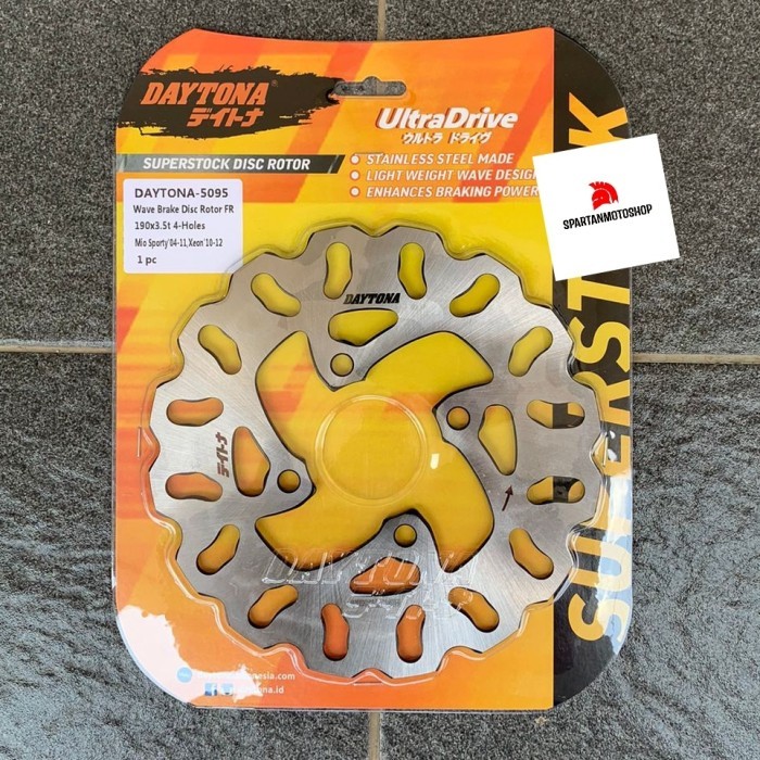 PIRINGAN REM DAYTONA MIO SPORTY - XEON 4 LUBANG WAVE STYLE DISC BRAKE