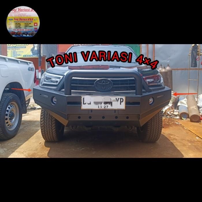 Bemper Bumper Depan Single Lop Double Cabin Hilux Rocco