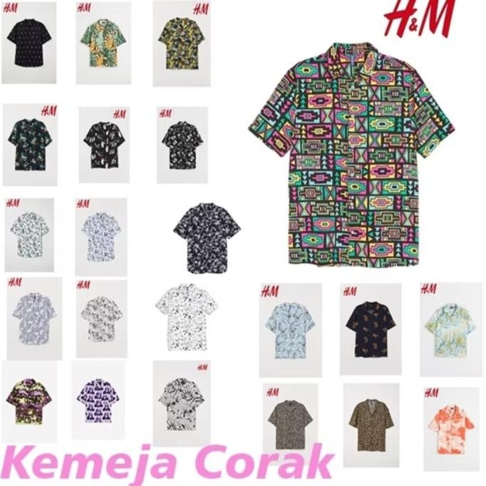 MURAH Kemeja Kantor Pria Kemeja Santai Sisa Ekspor Branded HnM