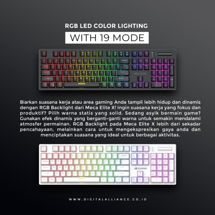 TERMURAH - Keyboard Digital Alliance Meca Elite Full Size Keyboard DA Meca Elite