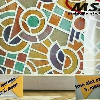 Terlaris Sandblas/Kaca Film/Stiker Kaca/Sticker/Stiker Motif Abstrak