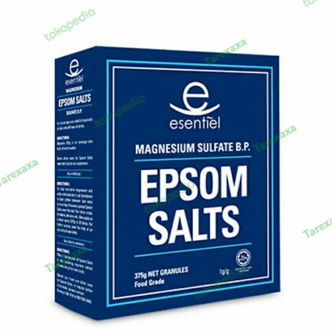 

NEW Tarexaxa Esentil EPSOM SALT/ magnesium sulphate, 375gr - FOOD GRADE
