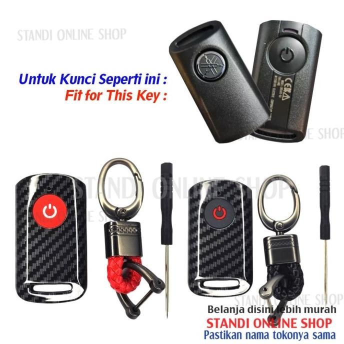 cover remote sarung kunci smartkey carbon case yamaha xmax 