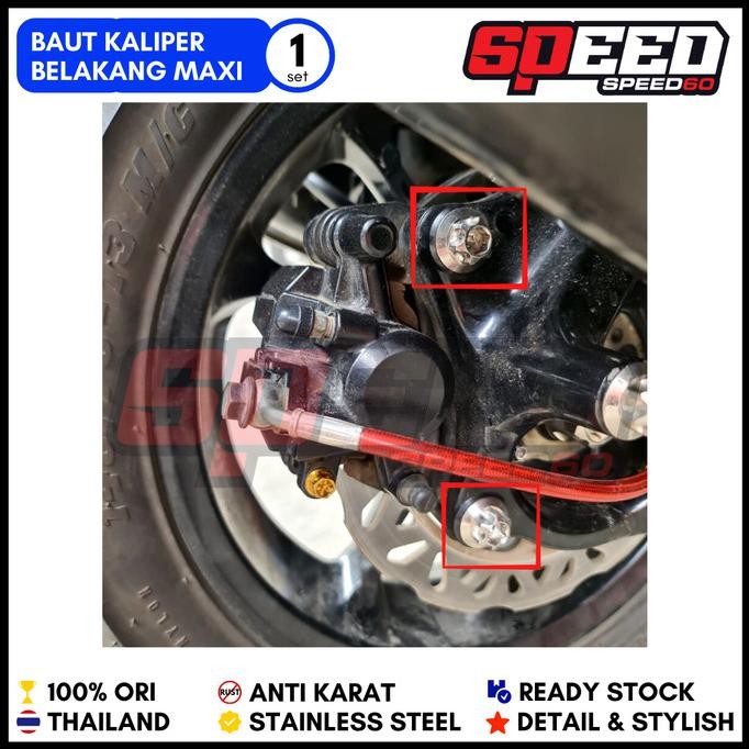 ORI - BAUT BREKET KALIPER BELAKANG AEROX NMAX XMAX LEXI PROBOLT THAILAND