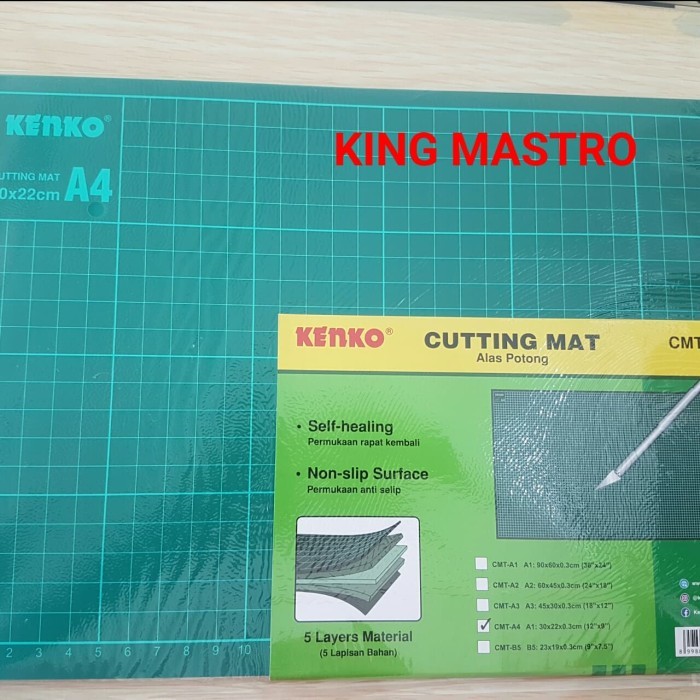 

TERBARU KENKO CUTTING MAT A4 (ALAS POTONG) CMT-A4 30X22CM