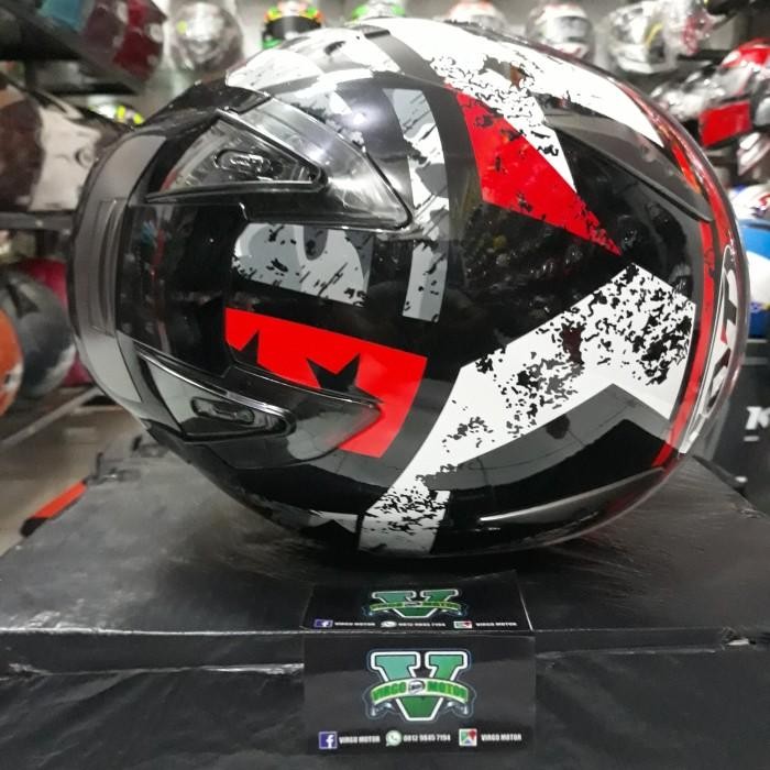 Kyt Helm Galaxy Slide Motif 5 Black/Red Fluo Harga Termurah