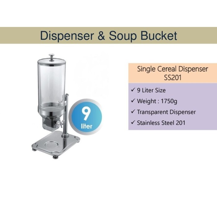 TERBARU 9 L SINGLE CEREAL DISPENSER