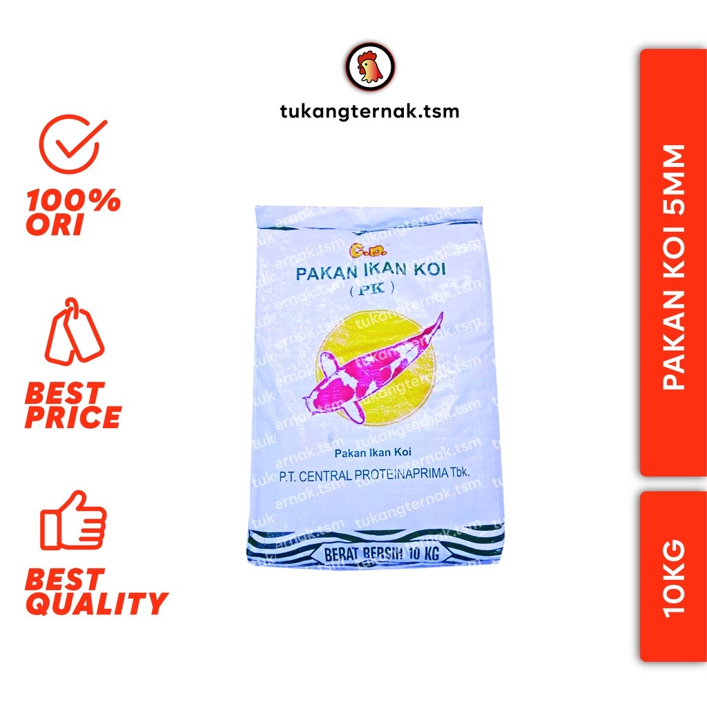 CP PAKAN KOI 5MM KEMASAN 10KG