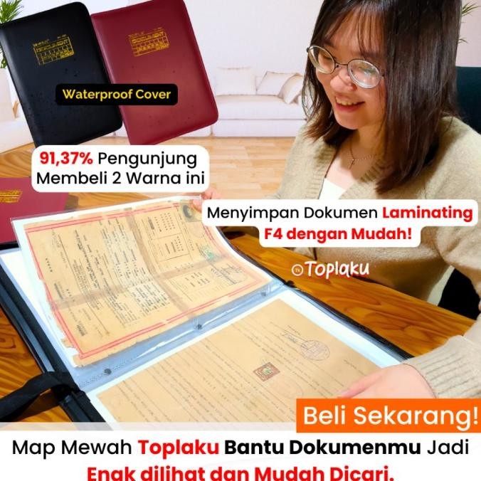 

Populer Topla Map Dokumen Keeper 60 Files Resleting Anti Air Kulit Document Neo