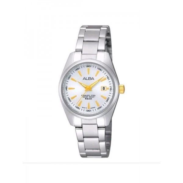Jam Tangan Wanita Alba Prestige  Original  Garansi Resmi Stainless Steel Formal Silver AH7A23 X1