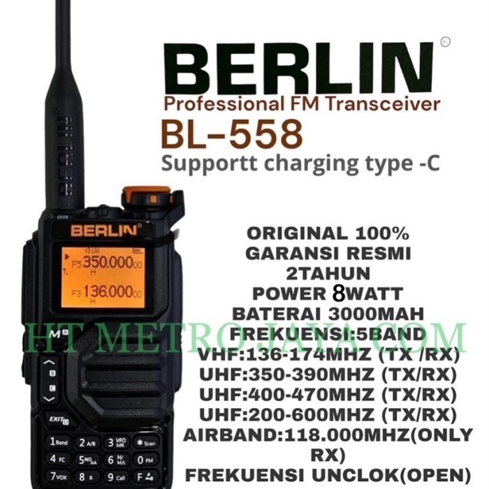 HT WALKIE TALKIE BERLIN BL558 UNLOCK
