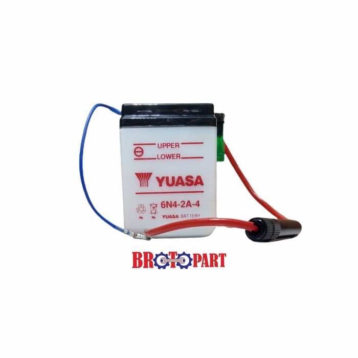 Ready Aki Motor Honda Win 100 Yuasa 6N4-2A-4 6v 4Ah