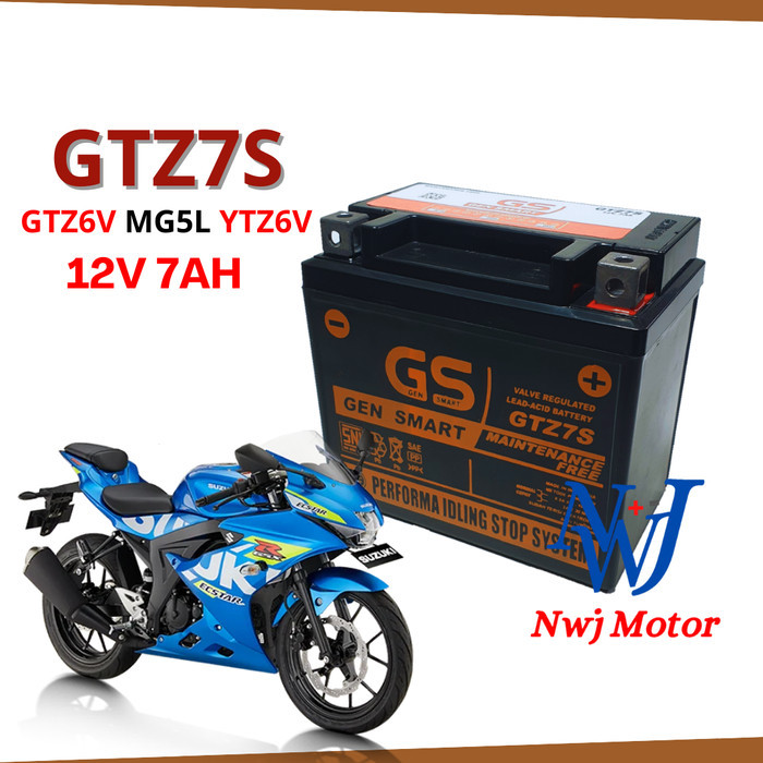 Ready Aki Motor Suzuki GSX R150 GSX S150 GTZ7S GTZ6V YTZ7S GS MF Aki Kering