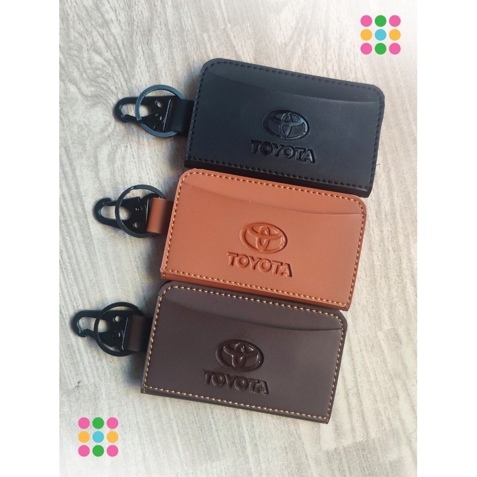 DOMPET STNK KULIT DOMPET STNK MOBIL TOYOTA GANTUNGAN KUNCI MOBIL