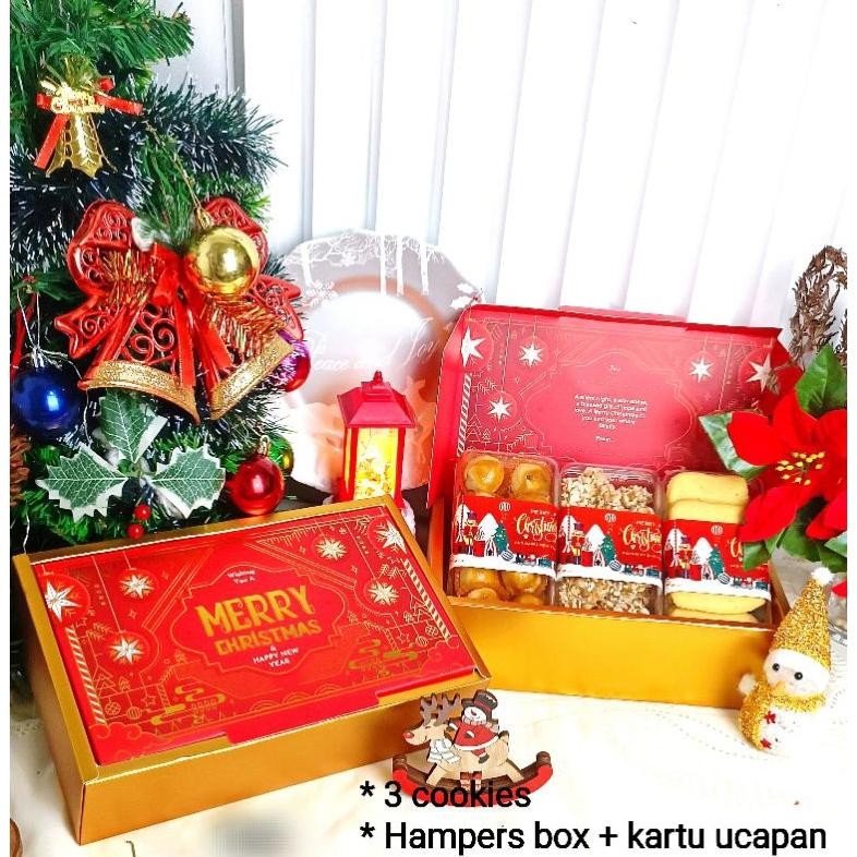 

rim parcel hampers natal tahun baru / hampers exclusive / hadiah natal / kado / bingkisan / kue kering / parcel makanan / hanan