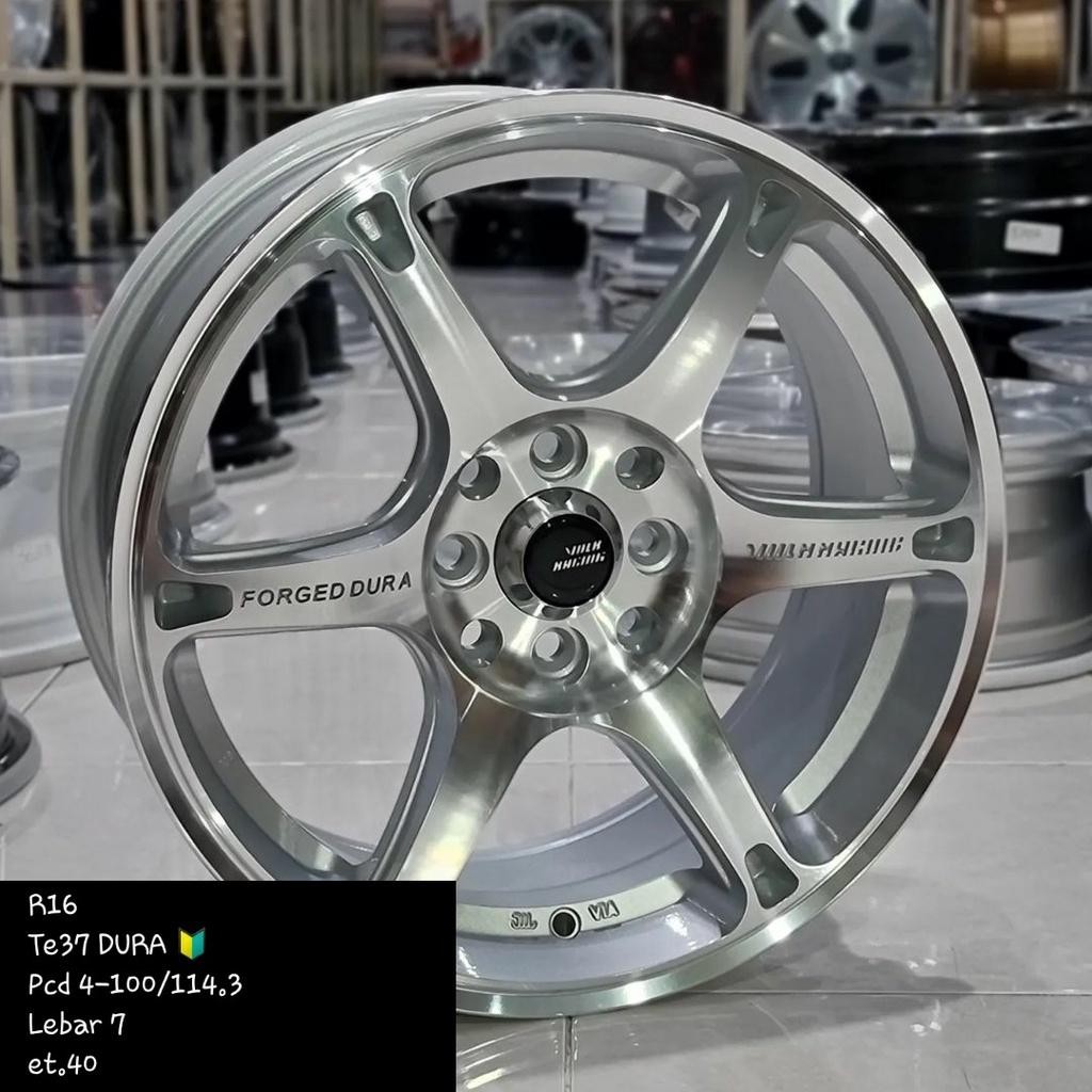 Velg Racing Rays Te37 Ring 16 Lebar 7 Jazz Yaris Brio Raize Avanza City Mobilio Xenia Livina Calya A