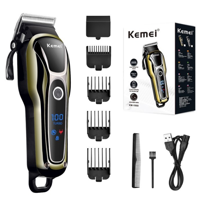 KEMEI KM1990 CLIPPER pangkas rambut atau barber bergaransi 100% ORI