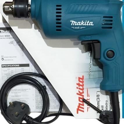 Makita M0600B/Mesin Bor Listrik 10Mm Makita M 0600 B/Bor Makita 10Mm Bonus Mata Bor